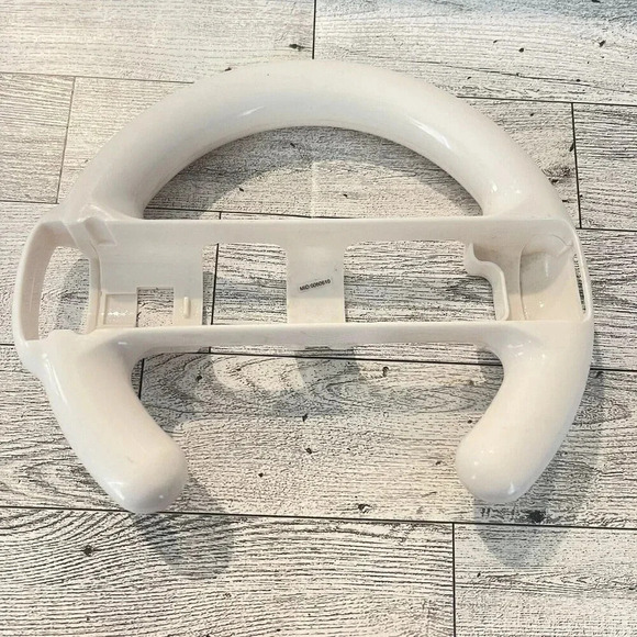 Nintendo Wii Racing Wheel White Unbranded - Picture 1 of 4